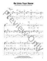 Be Unto Your Name Guitar and Fretted sheet music cover